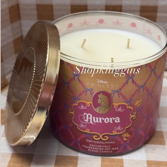 Bath & Body Works Other - NEW B&BW Disney Princess Aurora 3 wick candle Limited Edition
